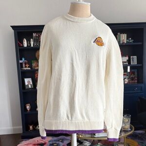 Wild Collective X LA Lakers cream sweater size XS